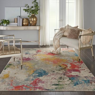 Nourison Celestial Modern Abstract Multicolor Area Rug