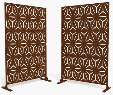 Uixe Outdoor Privacy Screen with Stand (Set of 2)