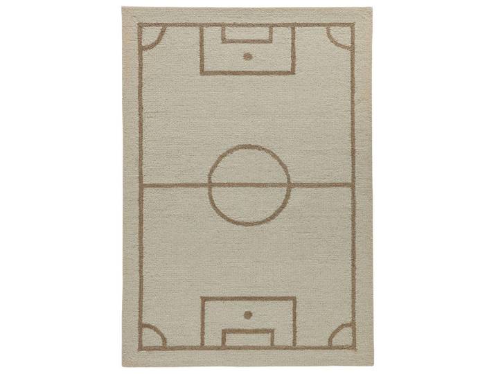 Natur Pur Handtuftteppich Natur Kids - Kinderteppich mit Fußballdesign 120 x 180 cm, Naturfarben, Spiel/Spielzeug, Rechteckig, 120x180 cm, antistatisch, Teppiche und Böden, Teppiche, Kinderteppiche
