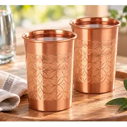 2er-Pack Kupferbecher »Blume«