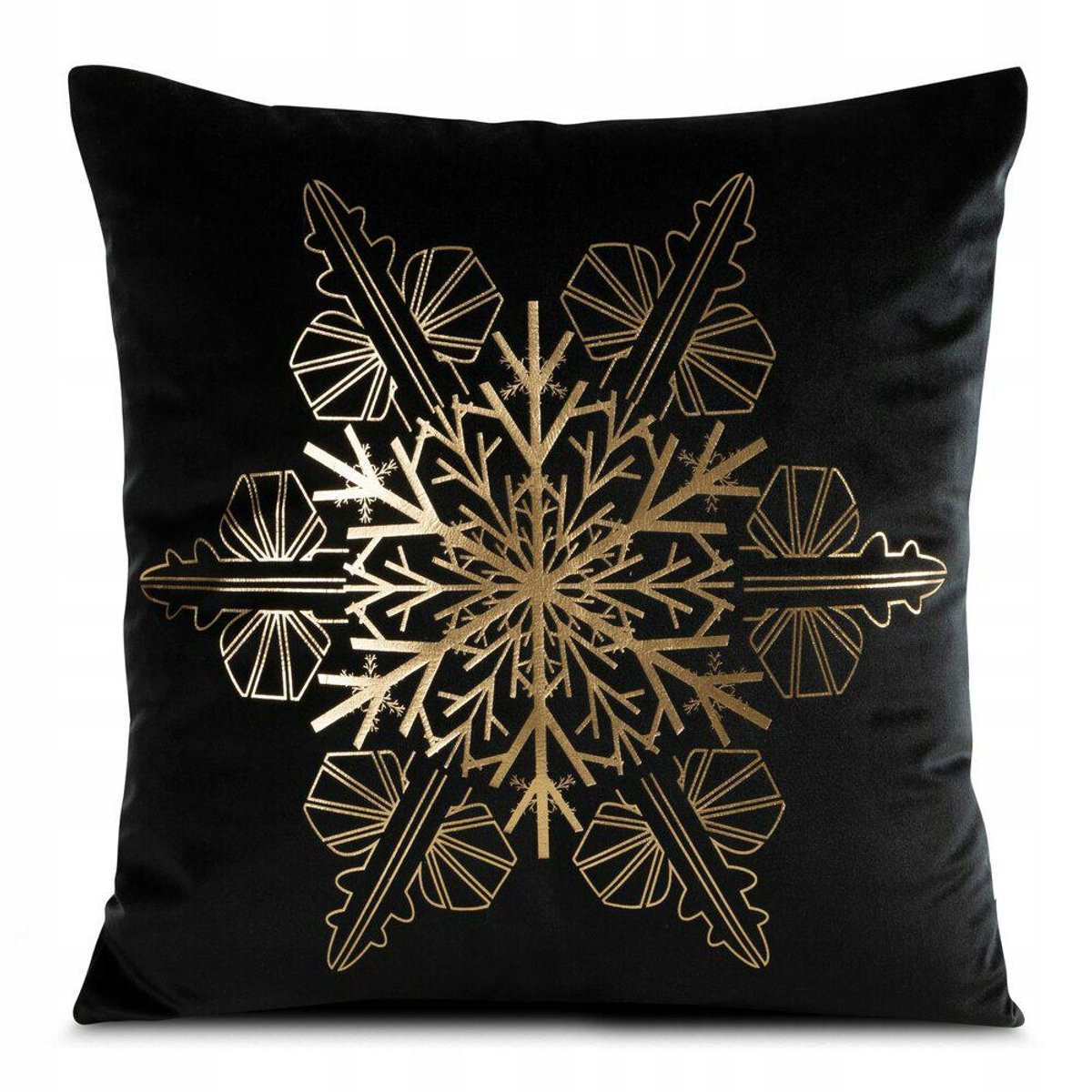 Eurofirany Kerst Sierkussenhoes Goud Zwart 45x45 cm