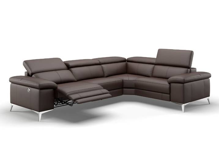 Leder Ecksofa MILANO mit Relaxfunktion Wohnlandschaft