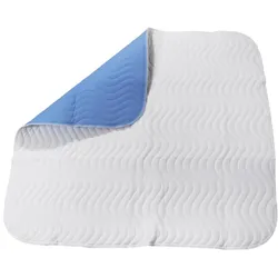 Medi-Inn Bettschutzauflage waschbar 90 cm x 85 cm hellblau 4-lagig mit Flügel / 30 Stück