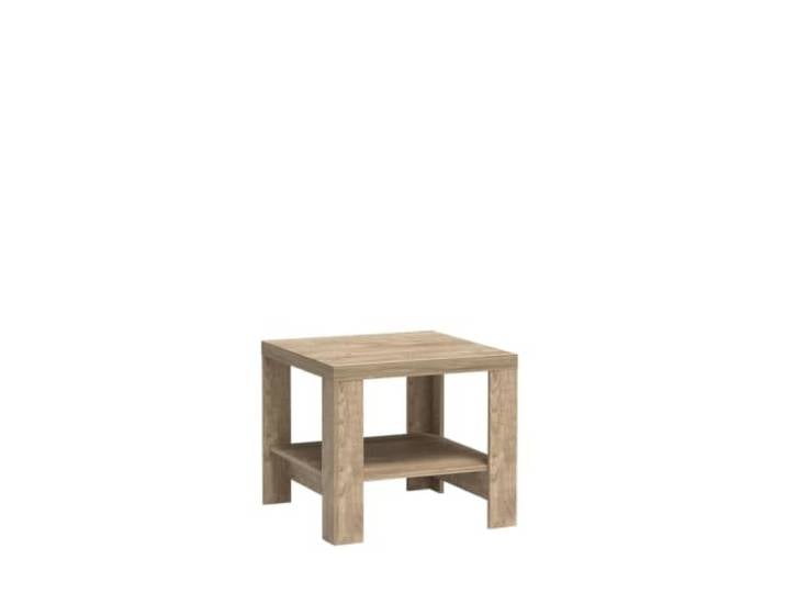 Komodee Couchtisch BALESTRAND - Eiche - Eingebaute Regale - 65 x 57 x 65 cm