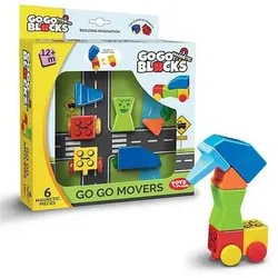 Toys by People magnetinių kaladėlių rinkinys PLAUKIAM IR VAŽIUOJAM!, 6 kaladėlės