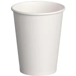 VEPATIM 400 Kaffeebecher 'Coffee To Go' Pappbecher 100% ohne Kunststoff weiß 200ml