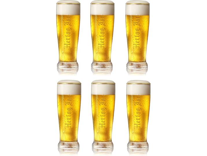 Hertog Jan Pilsener Bierglazen 25cl set van 6 - Bier Glas 0\,25 l - 250 ml