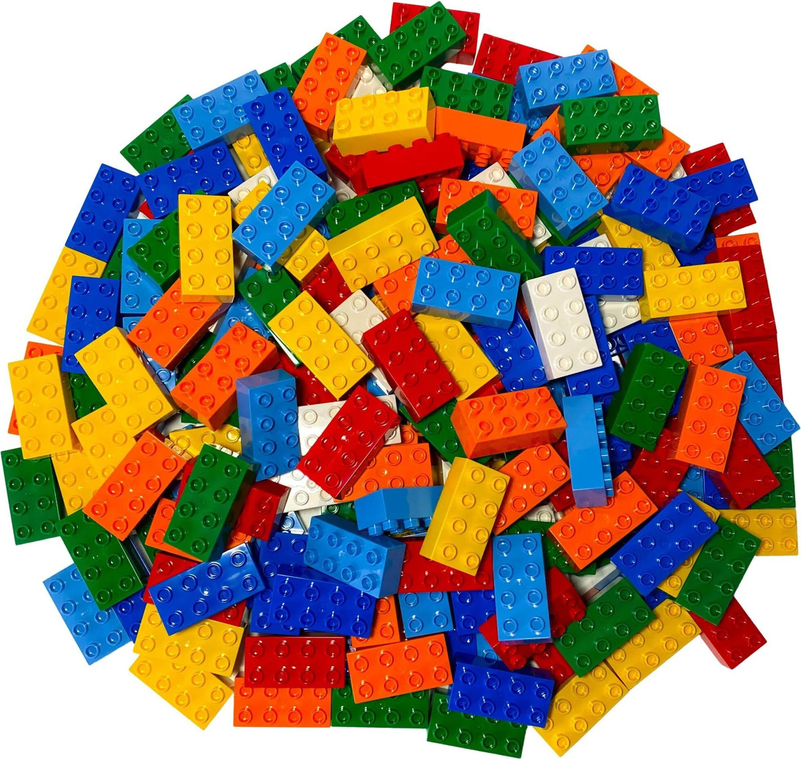 LEGO DUPLO bouwstenen 2x4, diverse kleuren, 10 stuks - 3011