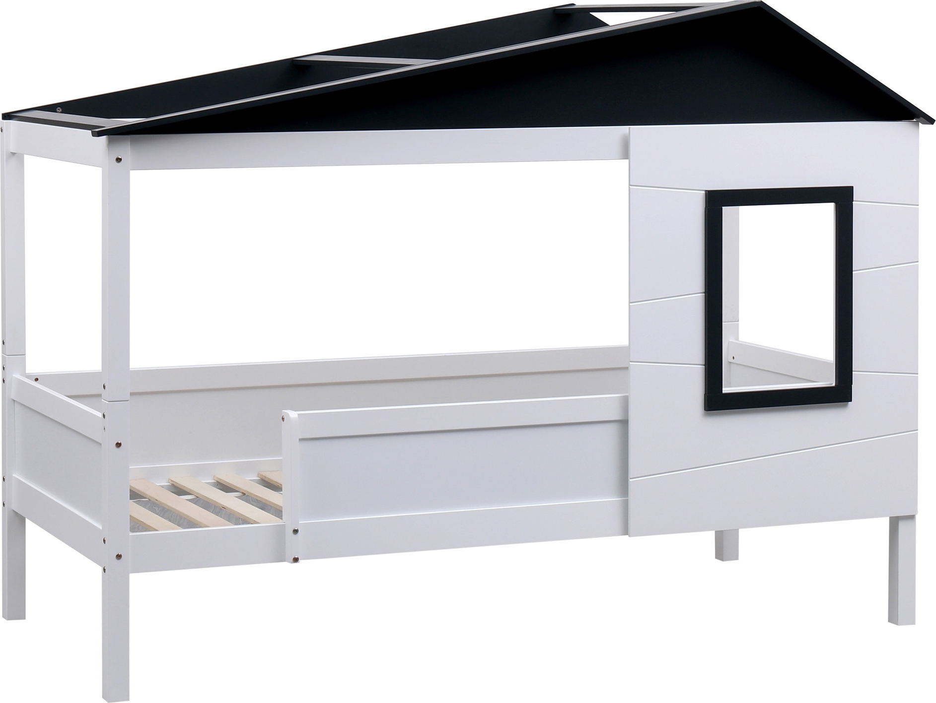 Kinderbett HLO-CP5 weiß/grau