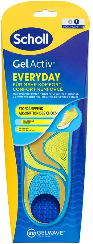 Scholl - GelActiv Casual L Einlegesohlen mit GelWave-Technologie, 1 Paar