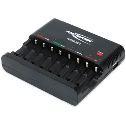 Panasonic Eneloop 8 Stück AA Mignon Akkus und Ansmann Powerline 8 Ladegerät (8 Stk., AA), Akku Ladegerät