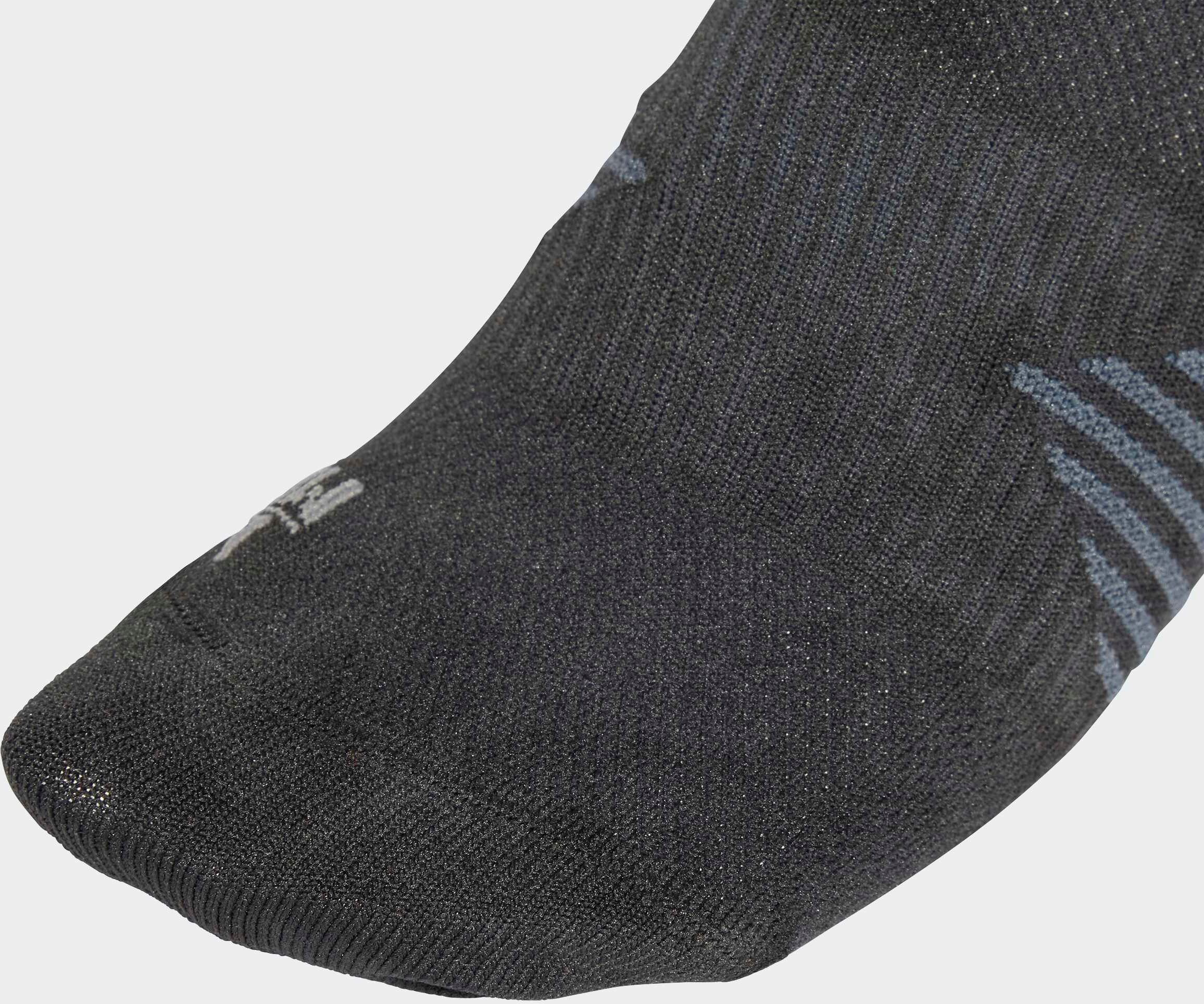 Funktionssocken ADIDAS PERFORMANCE "RUNXGRAPHIC WASHED", Gr. S (37/39), schwarz (onix, carbon), Obermaterial: 91% Polyamid, 5% Polyester, 4% Elasthan, Socken Funktionssocken onix, carbon S (37/39)
