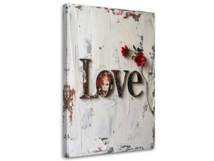 Feeby Leinwandbild Inschriften und Zitate 60x90cm, Weiß, Sprichwort/Zitat, Rechteckig, 60x90 cm, Bilder & Rahmen, Bilder, Leinwandbilder