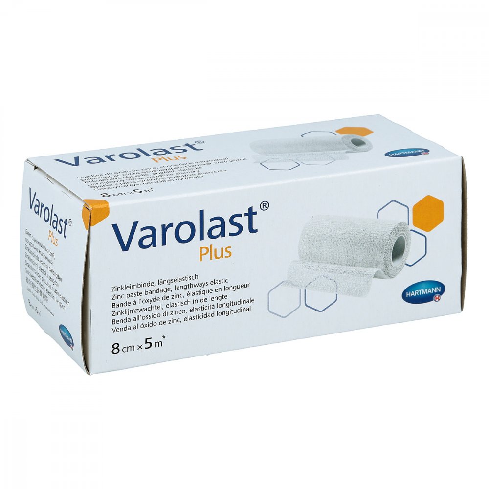 PAUL HARTMANN AG Varolast Plus Zinkleimbinde 8 cmx5 m 02667234