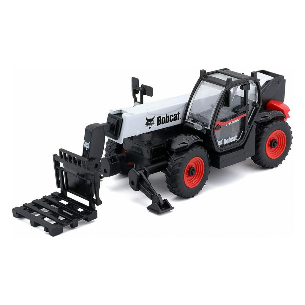 Bburago 1:48 Bobcat T40.180SLP telescopic handler with pallet forks, 18-32087 (B18-32087)