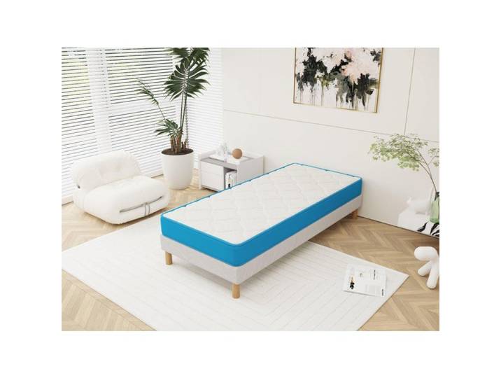 Ensemble Fresh Memory Sommier + Matelas 90x190 cm – Hauteur 15 cm