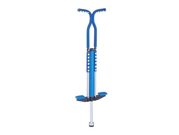 Relaxdays Bâton Sauteur Robuste\, Bleu pogo-stick pour enfant pesant jusqu'à 60 kg\, pour se dépenser en extérieur