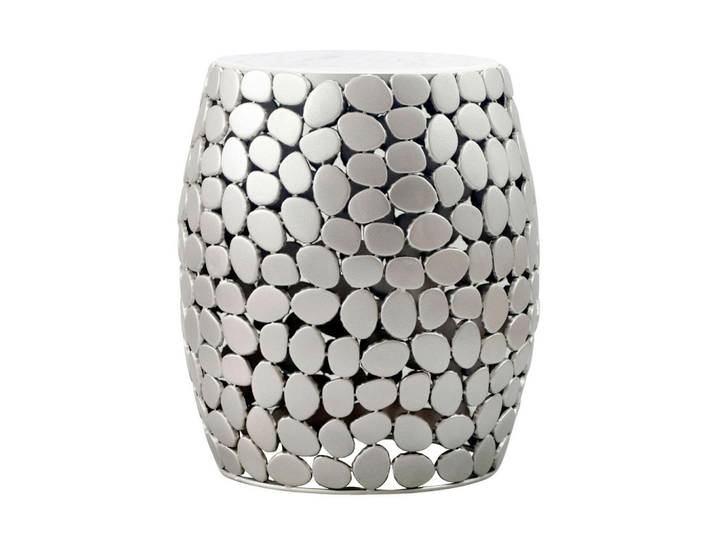 Livetastic Beistelltisch, Silber, Metall, rund, rund, 40x46x40 cm, Wohnzimmer, Wohnzimmertische, Beistelltische, Beistelltische Metall