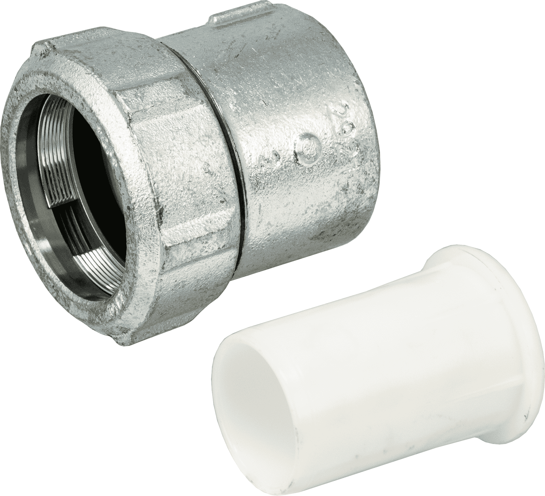 Georg Fischer Primofit® Galvanised Gas Adaptor 2 BSP FM x 63mm MDPE