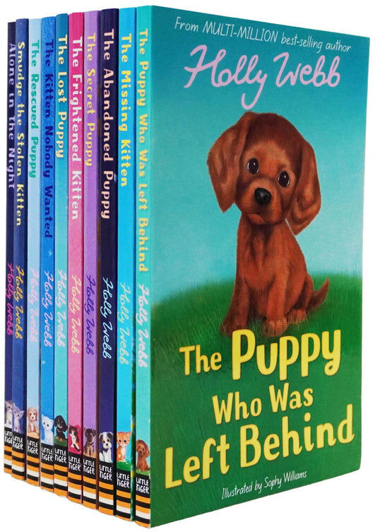 Little Tiger Press Holly Webb Animal Stories Series 2 - Pet Rescue Adventures - Puppy and Kitten 10 Books Collection Set (Books 11 To 20)