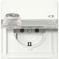 Gira Steckdose KD TX-44 reinweiß Schloss sortiert 446766