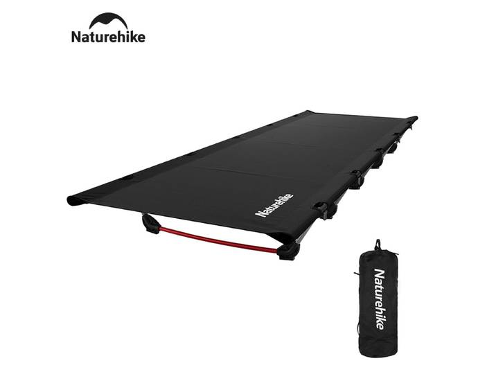 Natureifa Xjc05-Lit de camping pliant, facile à construire, portable, charge de 150 noix, possède un lit d'extérieur léger, lit de couchage de voyage, 1 hypothèque