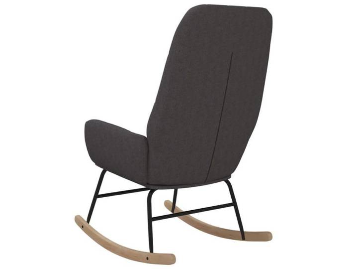 Maison Soldes Fauteuil à bascule-Chaise de Détente (1 PLACE) Gris foncé Tissu - L70xP79xH101cm Moderne442254