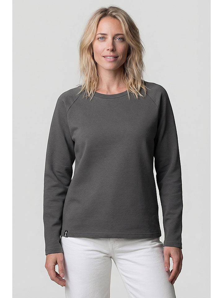 alife and kickin Sweatshirt "Marcia" in Anthrazit - L