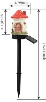 Uplifted Goods Solar Mushroom LED Garden Lights For Outdoor Decoration style B
