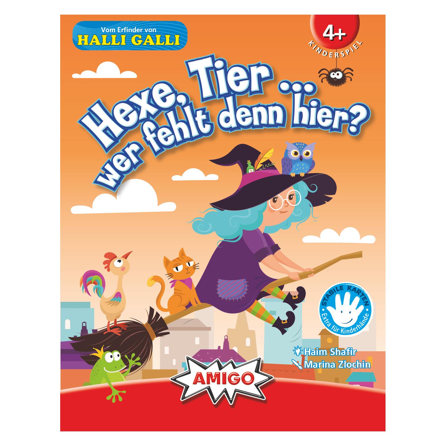 Amigo Hexe, Tier... wer fehlt denn hier? ab 4 Jahren, 2-4 Spieler, Dauer 10 Min. (Deutsch, 2 - 4 Spieler) (01909)