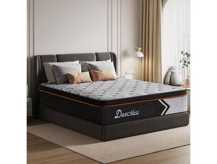 Matelas 140x190 cm - DANNASI - 28 cm Épais - Hybride Ressorts Ensachés - Mousse Mémoire - Haute Résilience - 7 Zones