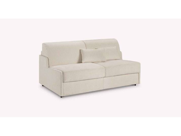Canapé convertible Tissu Canapé convertible JERRY Mini - Beige - Couchage 140x195 - Sommier Grille