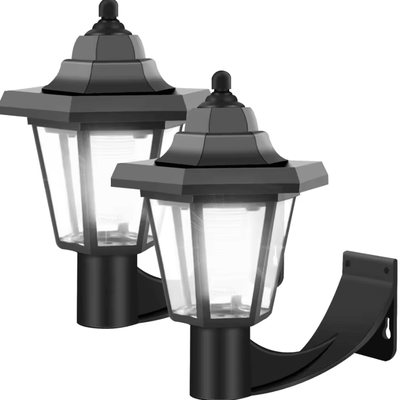 Inspire Curations 2PC Solar Wall Lights Outdoor Garden And Balcony Accent Lamps e