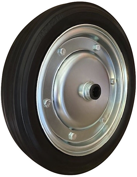 kaiserkraft Vollgummi-Rad, Stahlblech-Felge, Rollenlager, Rad-Ø x Breite 380 x 85 mm