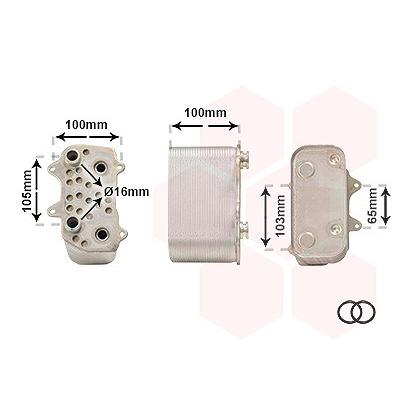 Van Wezel Ölkühler, Automatikgetriebe [Hersteller-Nr. 74013702] für Porsche