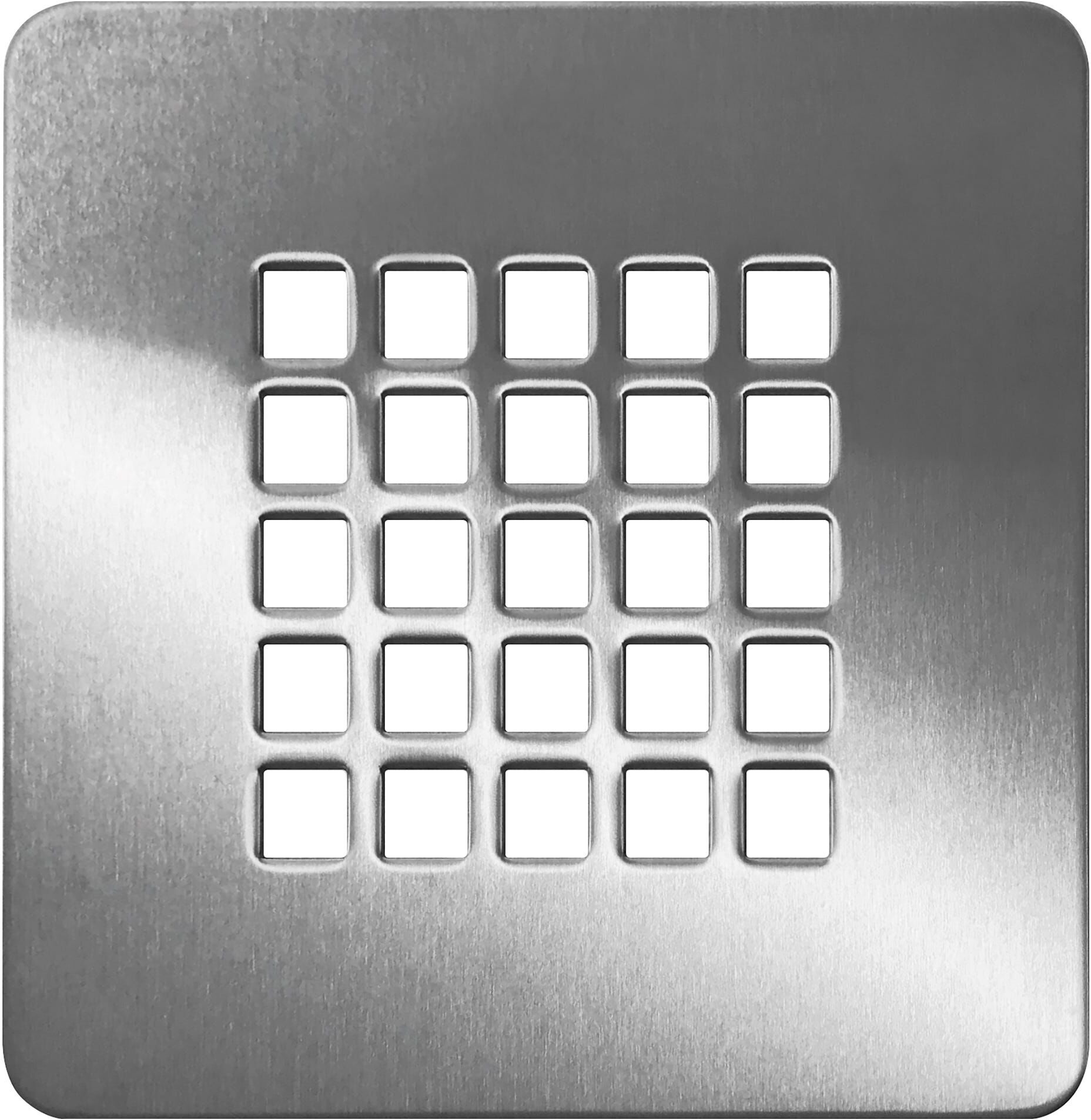 Tecnomat COPRI PILETTA 125x2x125 mm (LxHxP) IN ACCIAIO PER PIATTI DOCCIA SERIE NATURE E NATURE PLUS