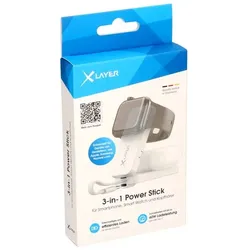 Xlayer 3-in-1 Ladestation »Power Stick« weiß
