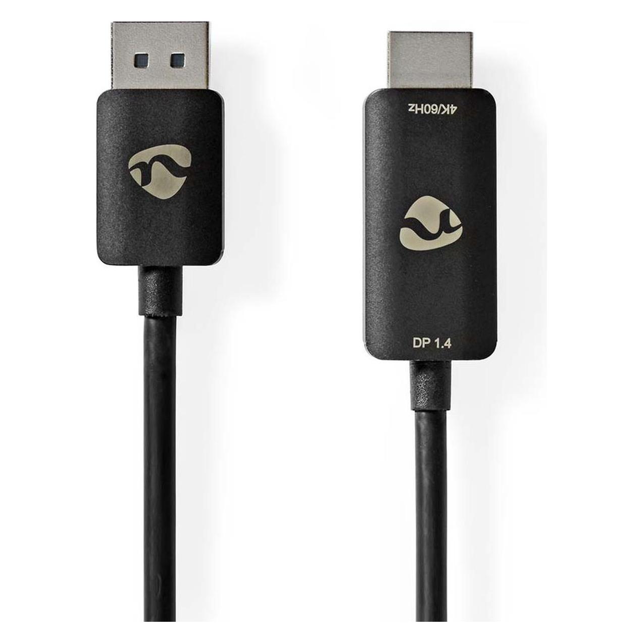 Nedis Displayport-Adapter | DisplayPort Stecker | HDMI Stecker | 8K@30Hz | Vernickelt | Gerade | 1. (DisplayPort) (CCGP37108BK18)