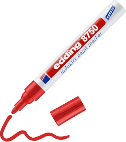 EDDING 8750 industriell, rot