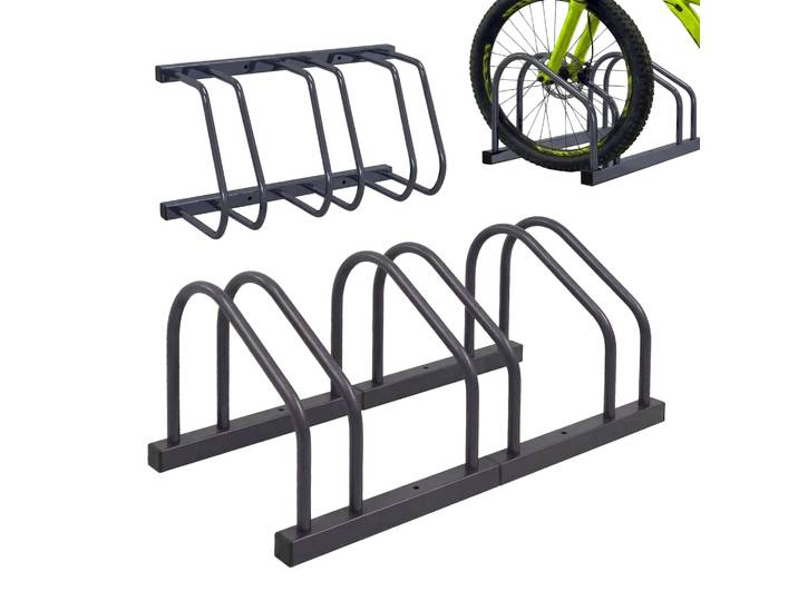 Fahrradständer für Boden und Wandmontage Anthrazit