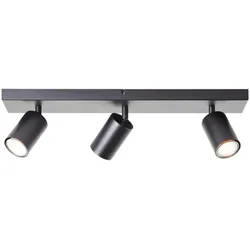 Brilliant, Deckenstrahler, Jello LED Spotbalken 3flg schwarz matt (GU10, 345 lm)