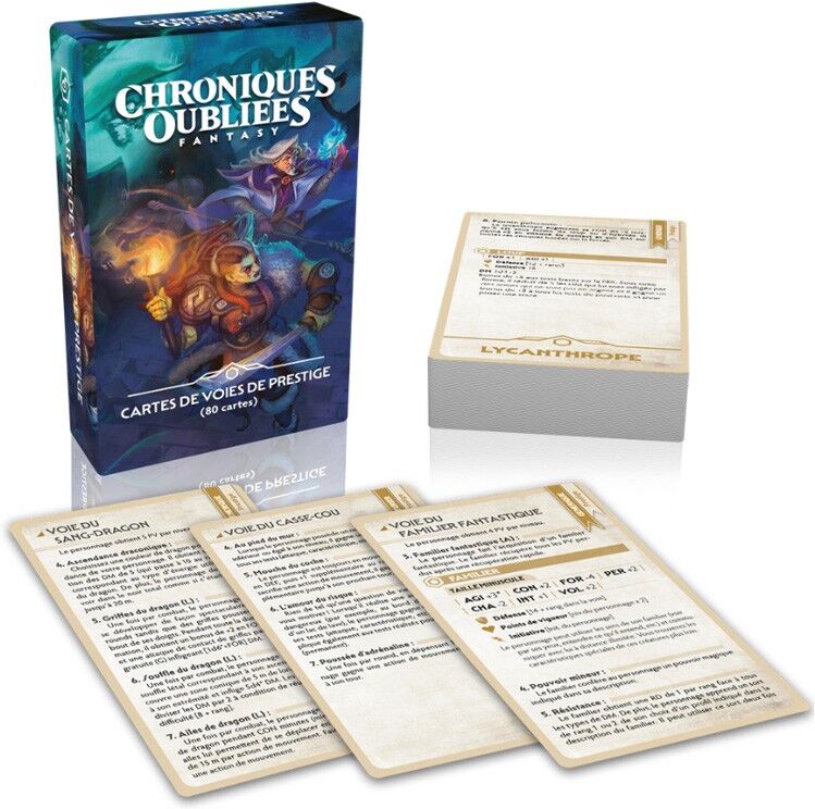 Black Book Editions Chroniques Oubliées Fantasy 2nd édition - Cartes de voies de prestige