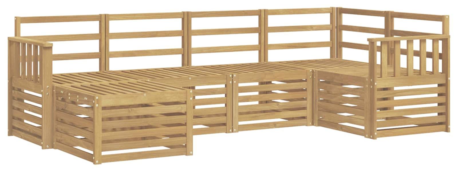 Garnitur aus 6 Outdoor-Sofas, weiß, Polyester
