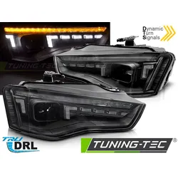 Scheinwerfer HALOGEN LED Schwarz SEQ passend für AUDI A5 11-16