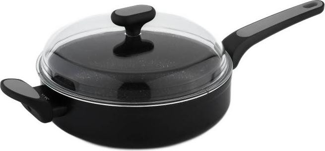 Nois Salto Silver traditionele koekenpan met deksel en antiaanbaklaag, 26 cm