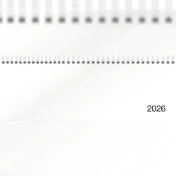 2026 Rido Querterminbuch Sequenz 297×105 mm weiß