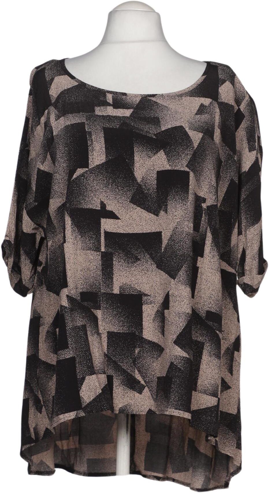 Ulla Popken Damen Bluse, Mehrfarbig, Gr. 4Xl, Viskose - Second Hand