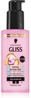 Schwarzkopf Gliss Liquid Silk sérum sem enxaguar para reforçar e dar brilho ao cabelo Shine Booster 100 ml. Gliss Liquid Silk
