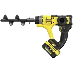 Stanley, Bohrmaschine + Akkuschrauber, ST WIERTNICA GLEBOWA V20 SFMCGA75M1 1x4,0Ah +ŚWIDER 76x155mm