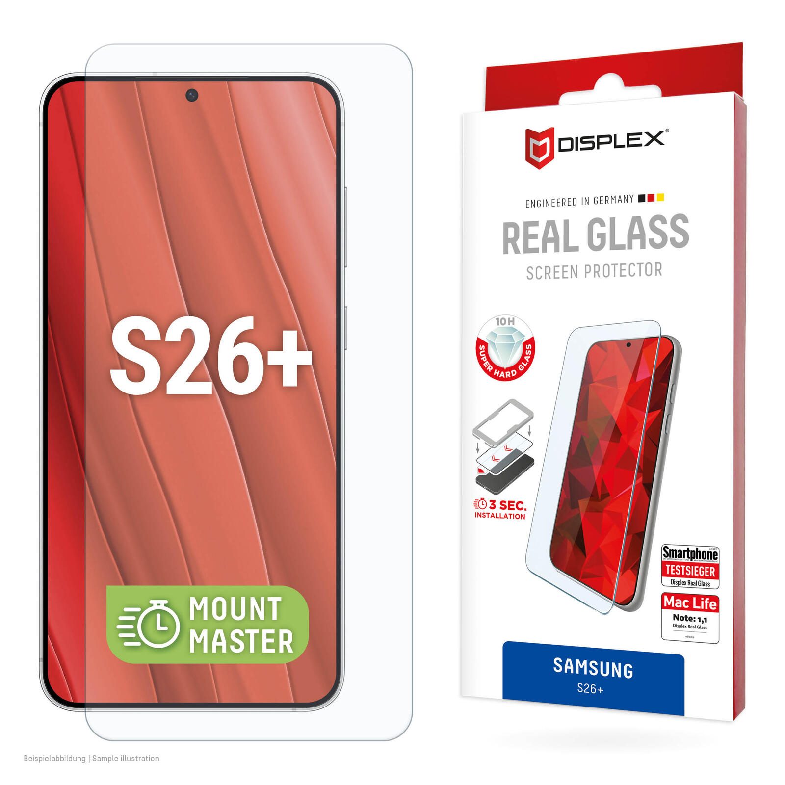 DISPLEX Schutzglas für Samsung S26+ 02228